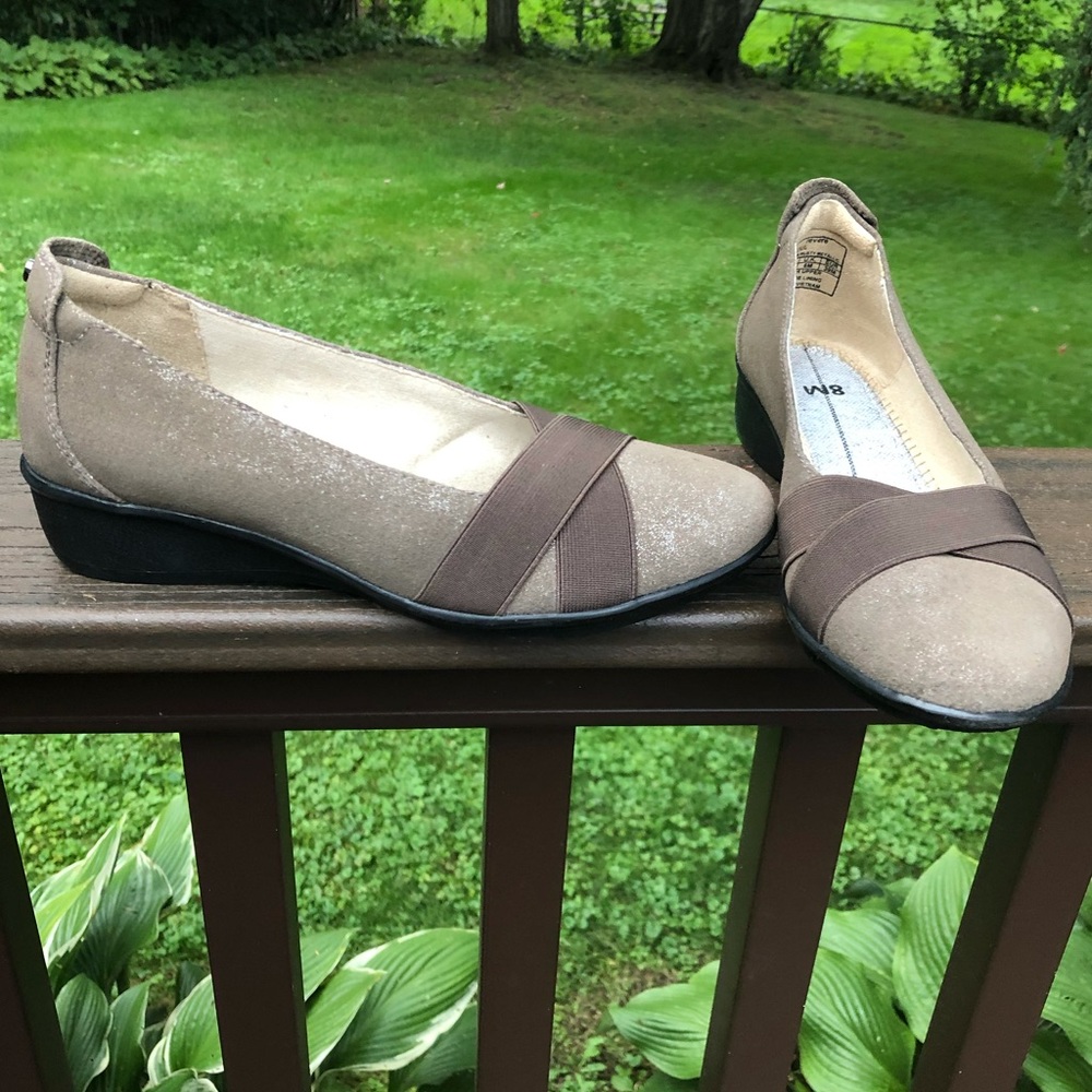 🤎 Revere Tan Leather Demi-Wedges 🤎